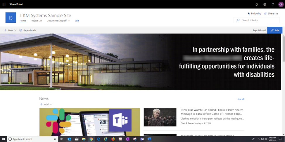 Mimic the look of a slide show or rotating banner on your SharePoint site with an animated gif!